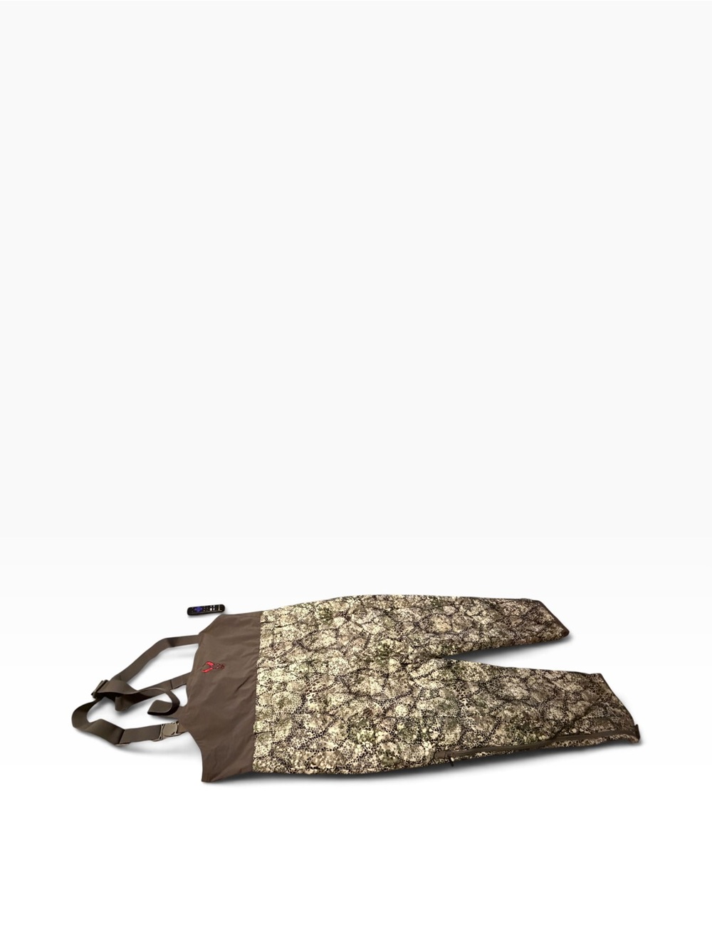 Camouflage Chest Waders with Adjustable Brown Bib